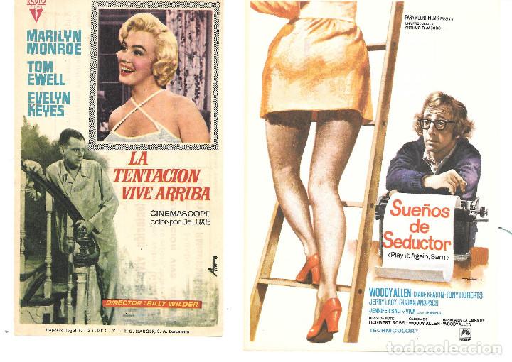 Cine: CINE. Programas de mano. La tentaci&oacute;n vive arriba y Sue&ntilde;os de seductor - Foto 1