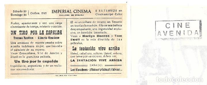 Cine: CINE. Programas de mano. La tentaci&oacute;n vive arriba y Sue&ntilde;os de seductor - Foto 2