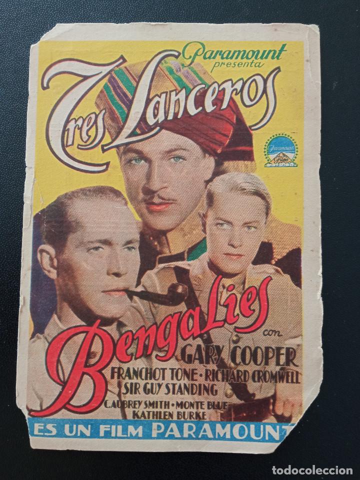 Cine: TRES SARGENTOS BENGALIES, GARY COOPER, CINE DELICIAS