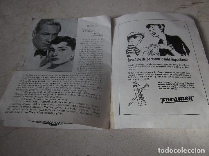 Cine: WINDSOR PALACE - PROGRAMA PELICULA SABRINA - Foto 3