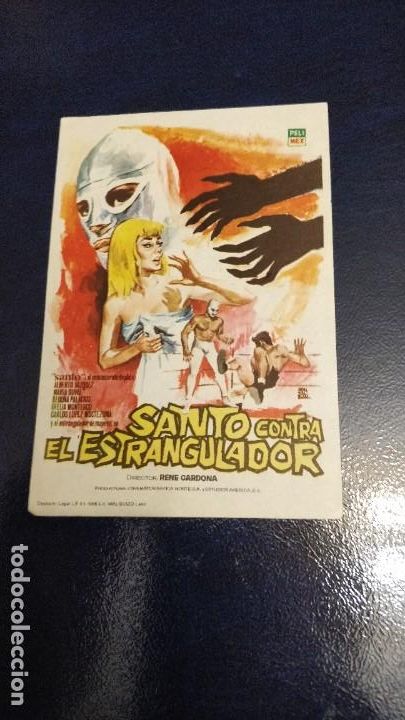 Cine: SANTO CONTRA EL ESTRANGULADOR, CON SANTO EL ENMASCARADO DE PLATA. EST&Aacute; NUEVO.