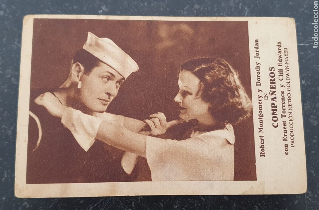 Cine: COMPA&Ntilde;EROS - PROGRAMA DE CINE - ROBERT MONTGOMERY - 1932,33 - MGM. - Foto 1