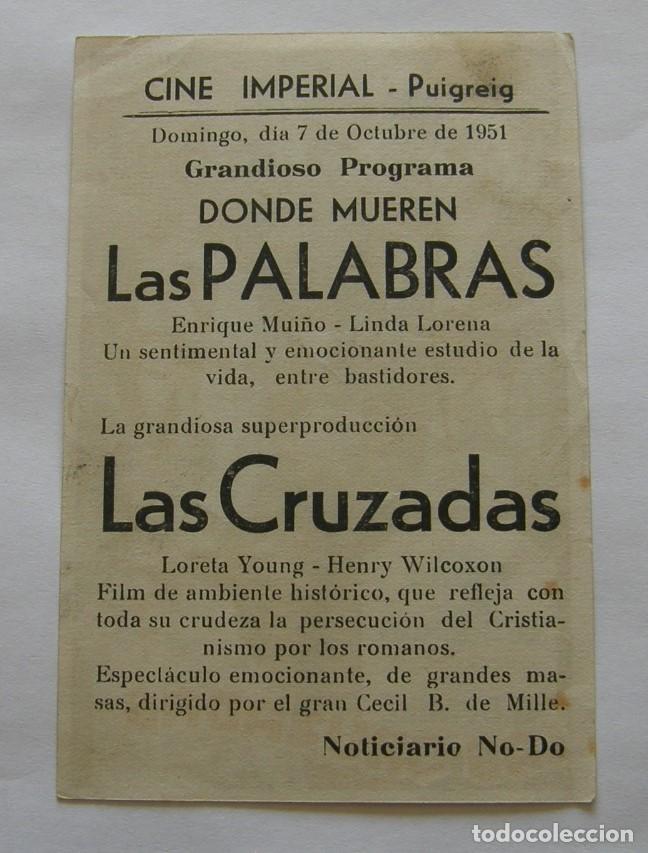 Cine: PROGRAMA DE CINE LAS CRUZADAS - Foto 2