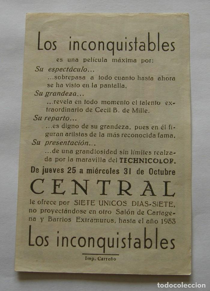 Cine: PROGRAMA DE CINE LOS INCONQUISTABLES - Foto 2