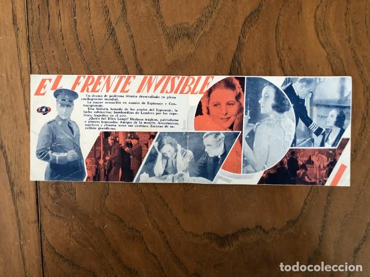 Cine: PROGRAMA DE CINE DOBLE, EL FRENTE INVISIBLE. - Foto 3