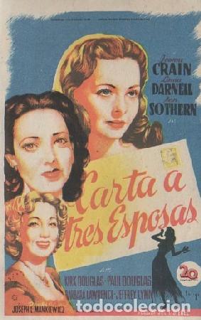 Cine: PROGRAMA DE MANO. CARTA A TRES ESPOSAS. PC-4886 - Foto 1