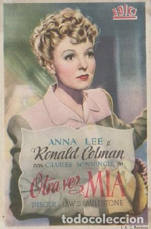 Cine: PROGRAMA DE MANO. OTRA VEZ M&Iacute;A. PC-4887 - Foto 1