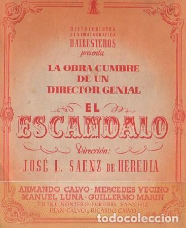 Cine: PROGRAMA DOBLE DE CINE. EL ESC&Aacute;NDALO. PC-4890 - Foto 1