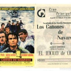 Cine: LOS CAÑONES DE NAVARONE, CON GREGORY PECK.. Lote 363272995