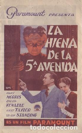 Cine: PROGRAMA DOBLE. LA HIENA DE LA 5&ordf; AVENIDA PC-4943 - Foto 1
