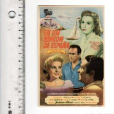 Foglietti di film di film antichi di cinema: EN UN RINCON DE ESPAÑA (ADRIANO RIMOLDI) PUBLICIDAD CINE PRINCIPADO (OVIEDO, ASTURIAS 1949). Lote 298703778