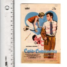  Foglietti di film di film antichi di cinema: CUPIDO CONTRABANDISTA (ANTONIO OZORES) PUBLICIDAD CINE CONDAL (VILLARREAL, CASTELLON 1963). Lote 298705313