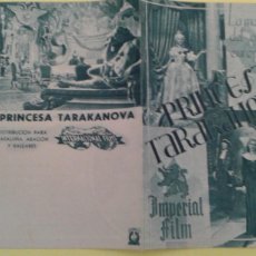 Cine: LA PRINCESA TARAKANOVA ANNIE VERNAY ORIGINAL DOBLE INTERNACIONAL FILMS. Lote 298823008