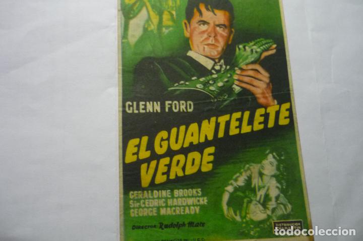 Cine: programa el guantelete verde.-glenn ford-publicidad cine garcia.- manlleu