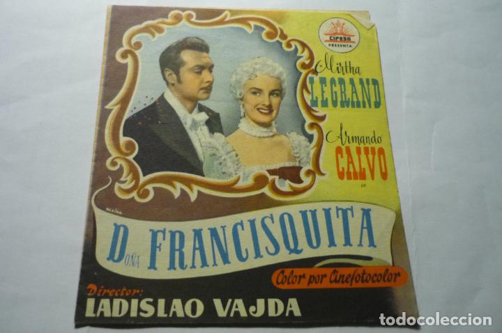 Cine: programa doble do&ntilde;a francisquita .- armando calvo - Foto 1