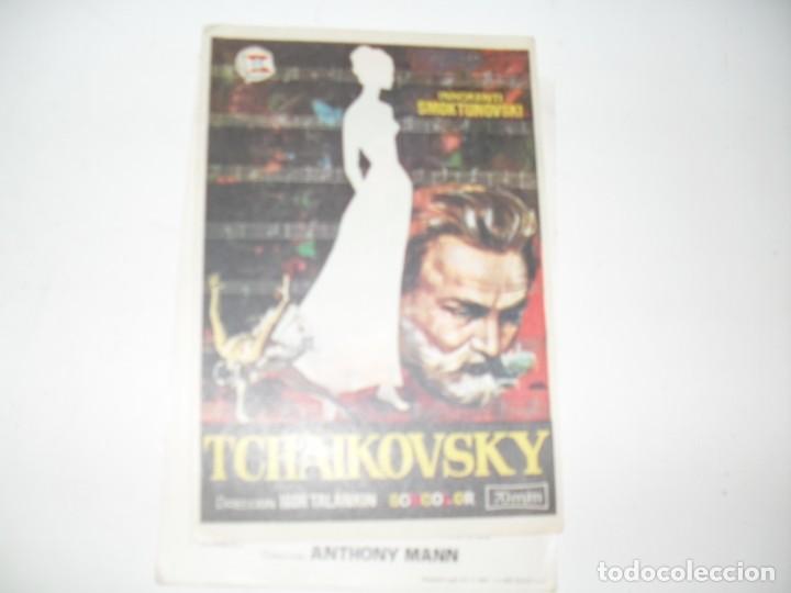 Cine: programa de mano sencillo,sin texto publicitario .titulo: tchaikovsky.