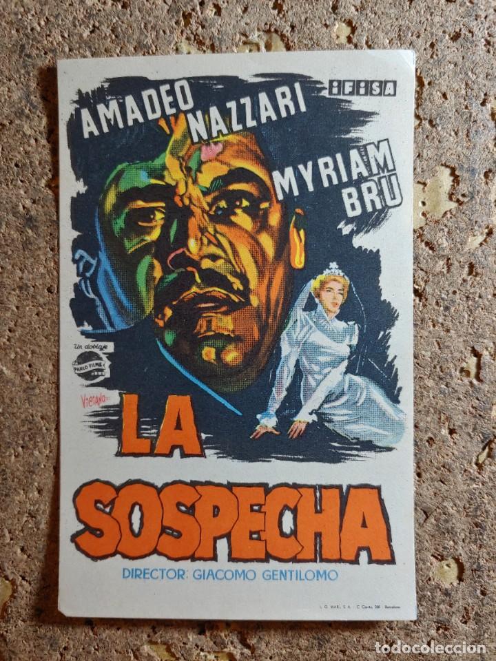 Cine: FOLLETO DE MANO DE LA PELICULA LA SOSPECHA - Foto 1