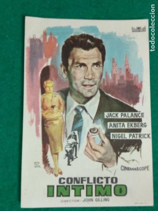 Cine: PROGRAMA DE CINE. CONFLICTO INTIMO. JACK PALANCE - ANITA EKBERG. - Foto 1