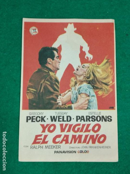 Cine: YO VIGILO EL CAMINO. GREGORY PECK - ESTELLE PRSONS. PROGRAMA DE CINE. - Foto 1