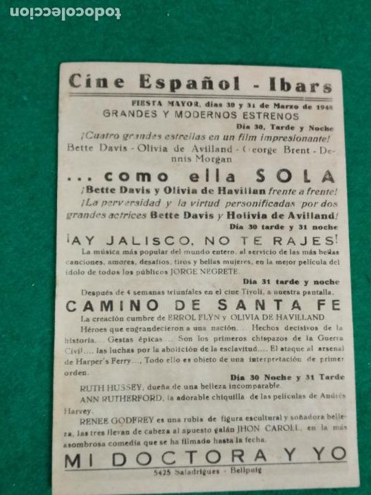 Cine: PROGRAMA DE CINE AY JALISCO NO TE RAJES. JORGE NEGRETE. - Foto 2