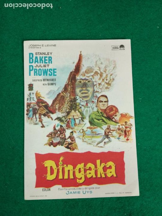 Cine: DINGAKA. STANLEY BAKER - JULIET PROWSE. PROGRAMA DE CINE. - Foto 1