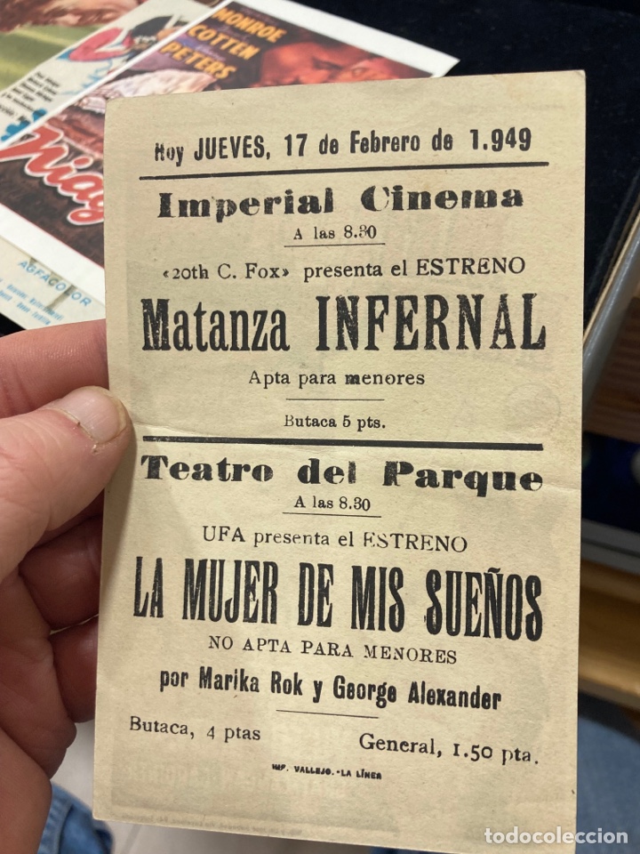 Cine: Lote de programas de cine antiguo - Foto 5
