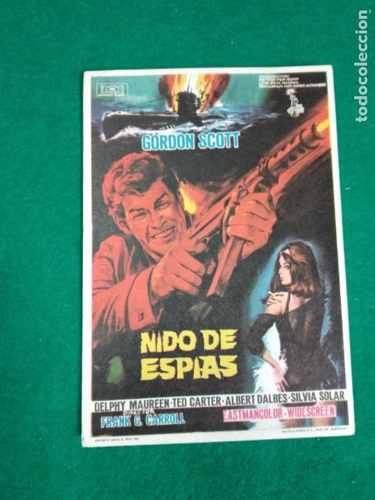 Cine: NIDO DE ESPIAS. GORDON SCOTT. PROGRAMA DE CINE. - Foto 1