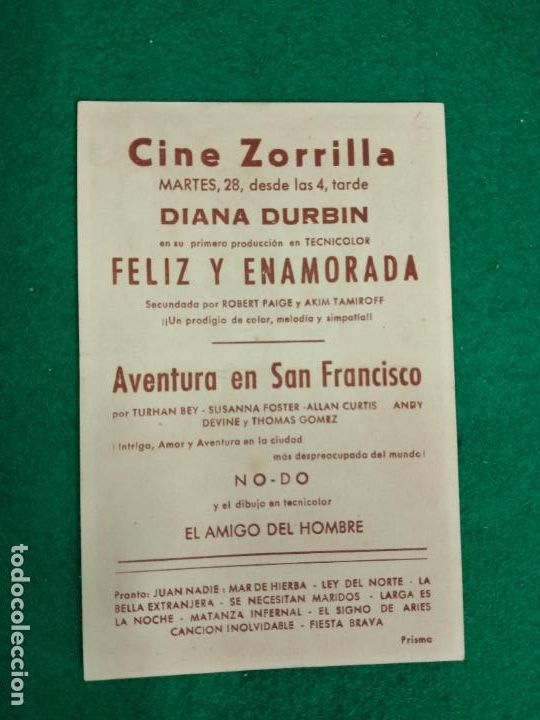 Cine: AVENTURA EN SAN FRANCISCO. PROGRAMA DE CINE. - Foto 2