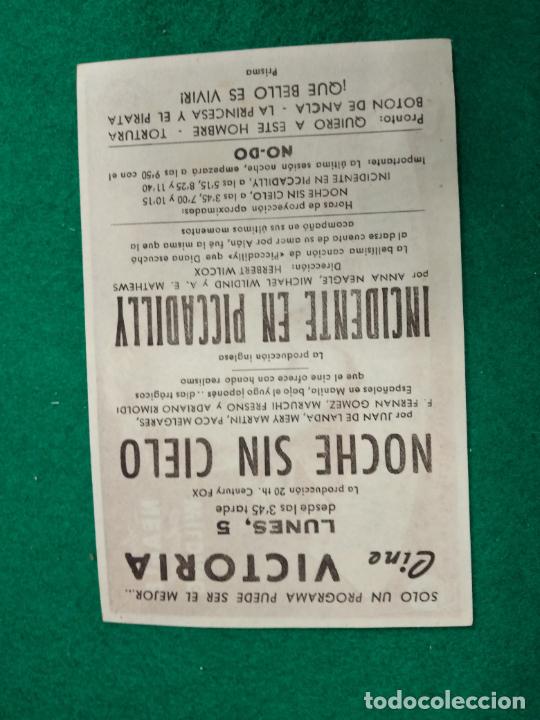 Cine: PROGRAMA DE CINE. INCIDENTE EN PICADILLY. ANNA NEAGLE, MICHAEL WILDING - Foto 2