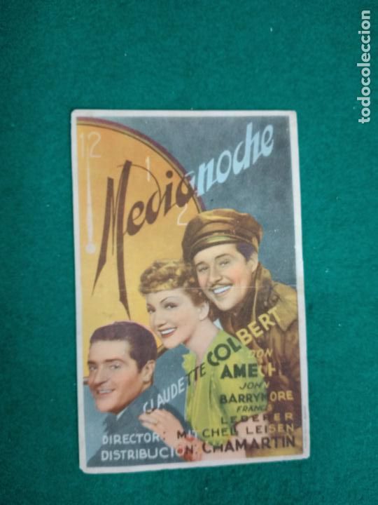 Cine: MEDIANOCHE. CLAUDETTE COLBERT. PROGRAMA DE CINE. - Foto 1