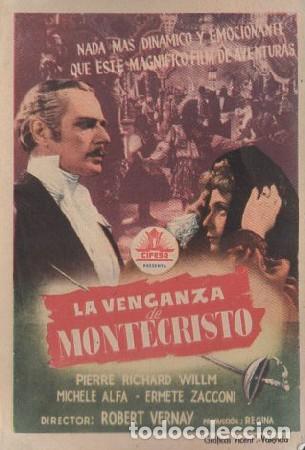 Cine: PROGRAMA DE CINE: LA VENGANZA DE MONTECRISTO PC-4955 - Foto 1