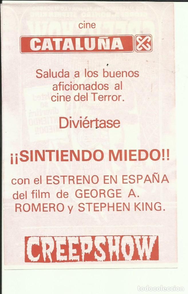 Cine: PTCC 104 CREEPSHOW PROGRAMA SENCILLO GEORGE ROMERO STEPHEN KING LESLIE NIELSEN - Foto 2 - 300075133