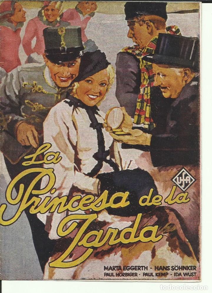 Cine: PTCC 103 LA PRINCESA DE LA ZARDA PROGRAMA DOBLE UFA MARTHA EGGERTH HANS SHONKER - Foto 1