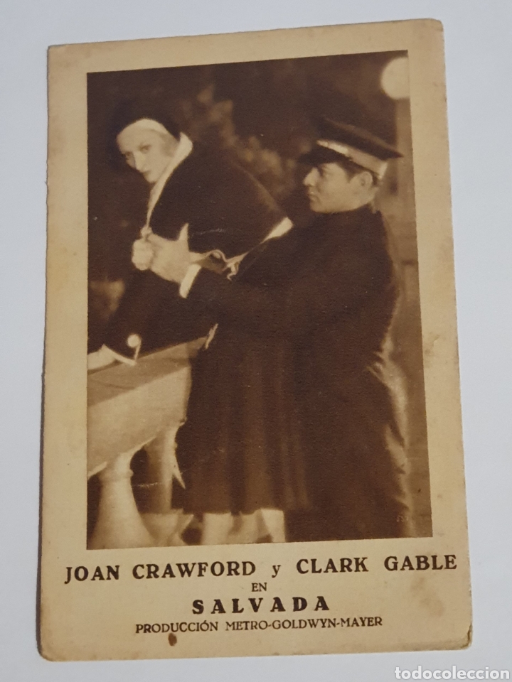 Cine: SALVADA - JOAN CRAWFORD Y CLARK GABLE - 1932-33. - Foto 1