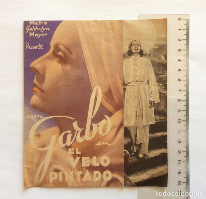 Cine: PROGRAMA DOBLE CON CINE IMPRESO. METRO. EL VELO PINTADO. GRETA GARBO. HERBERT MARSHALL.