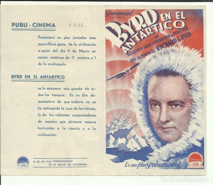 Cine: PTCC 106 BYRD EN EL ANTARTICO PROGRAMA DOBLE PARAMOUNT - Foto 2