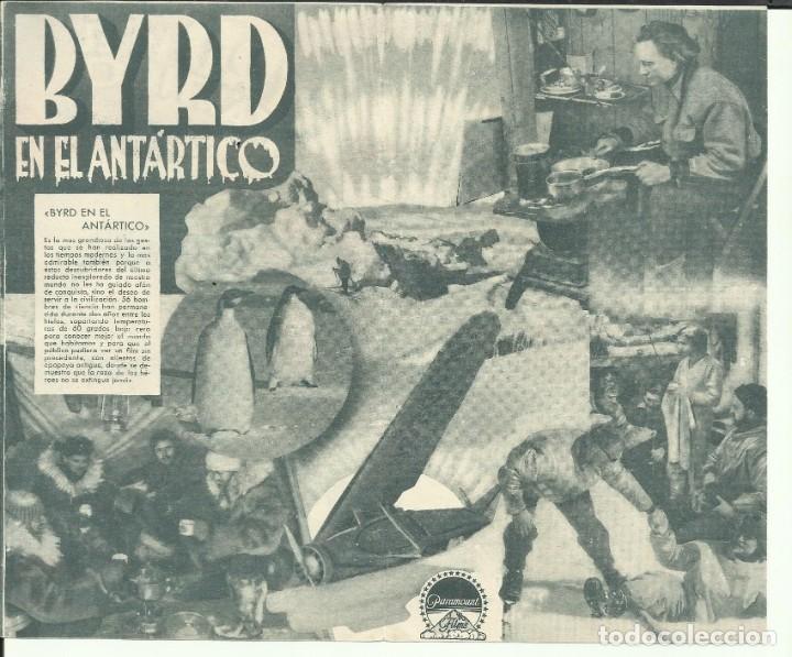 Cine: PTCC 106 BYRD EN EL ANTARTICO PROGRAMA DOBLE PARAMOUNT - Foto 3