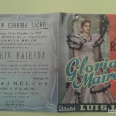 Cine: GLORIA MAIRENA JUANITA REINA ORIGINAL DOBLE C.P.GRAN CINEMA LICEO RUTE ALGUN DEFECTO
