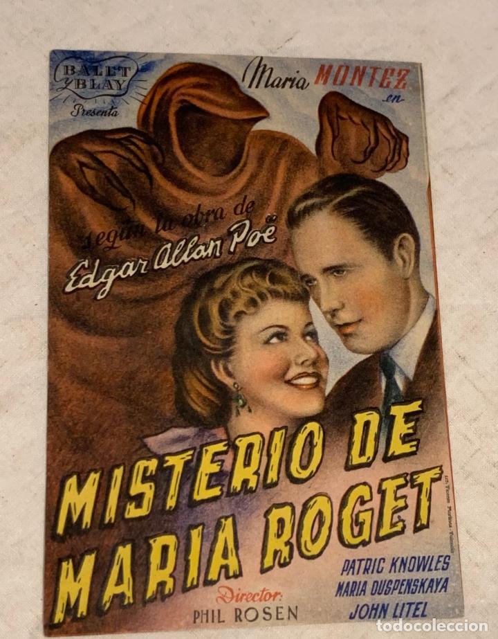 Cine: MISTERIO DE MARIA ROGET - Foto 1