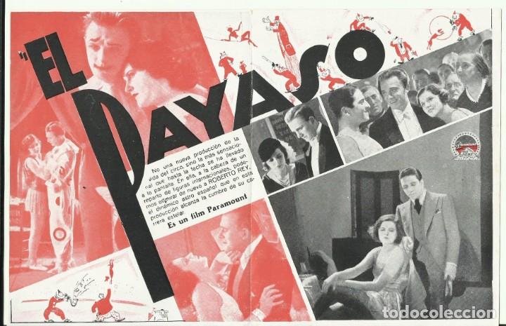 Cine: PTCC0 86 EL PAYASO PROGRAMA DOBLE PARAMOUNT ROBERTO REY MEG LEMONNIER CIRCO - Foto 3