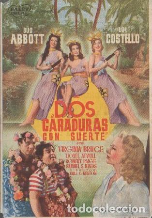 Cine: PROGRAMA DE CINE: DOS CARADURAS CON SUERTE PC-5025 - Foto 1