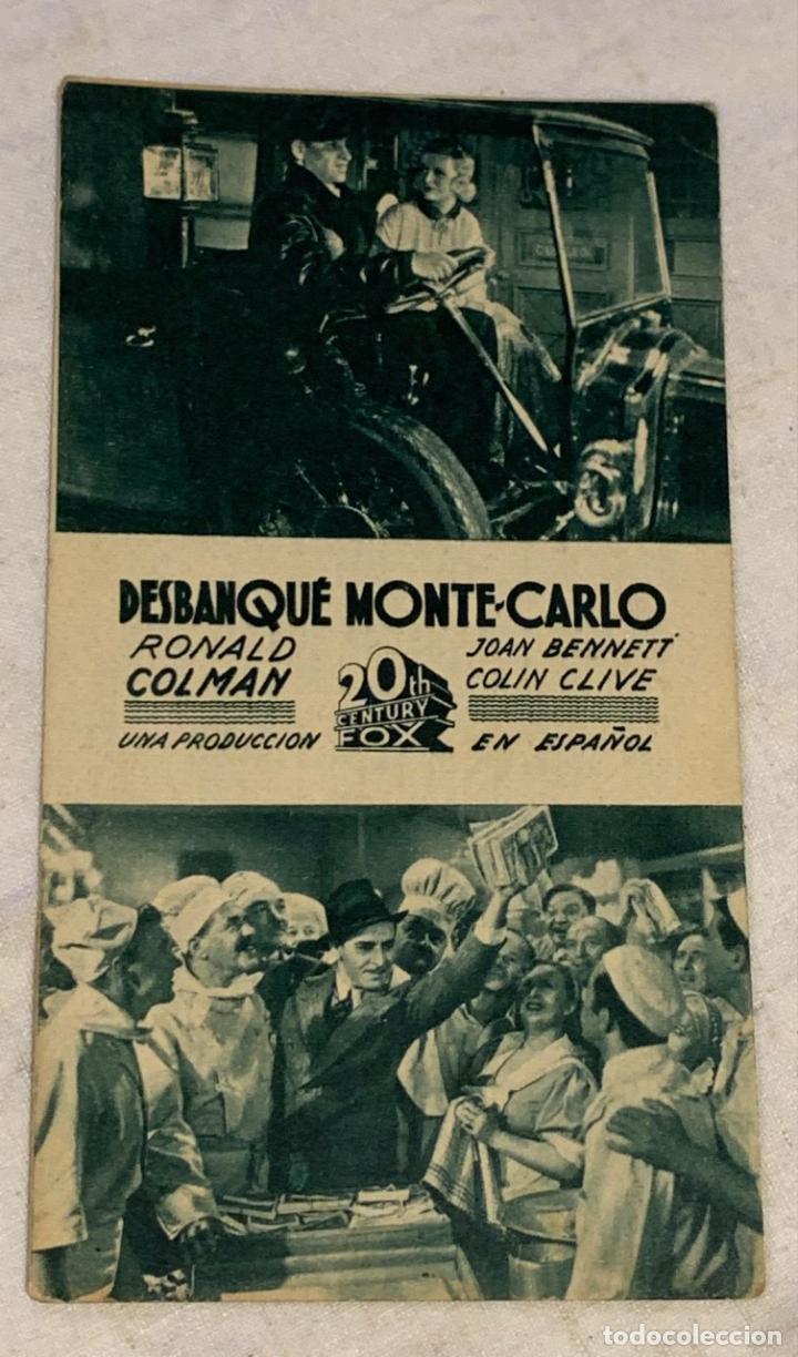 Cine: DESBANQU&Eacute; MONTE-CARLO - Foto 1