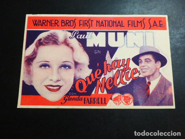 Cine: QUE HAY NELLIE PROGRAMA DE MANO SIN PUBLICIDAD - Foto 1