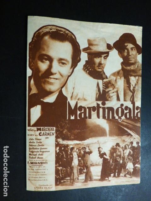 Cine: MARTINGALA PROGRAMA DE MANO DOBLE SIN PUBLICIDAD - Foto 1