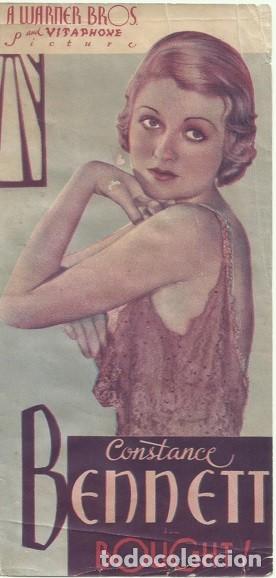 Cine: PTCC 105 BOUGHT PROGRAMA DOBLE AMERICANO WARNER CONSTANCE BENNETT BEN LYON RAY MILLAND - Foto 1