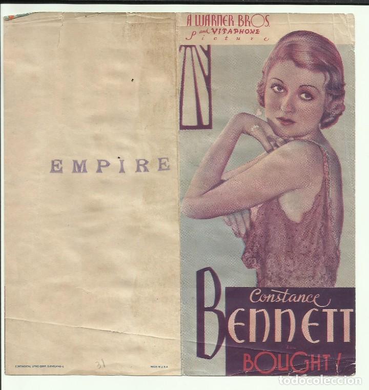 Cine: PTCC 105 BOUGHT PROGRAMA DOBLE AMERICANO WARNER CONSTANCE BENNETT BEN LYON RAY MILLAND - Foto 3