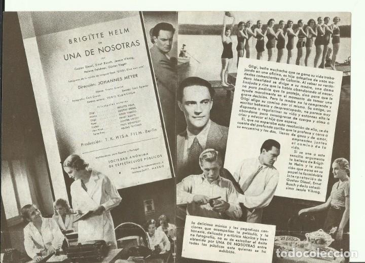 Cine: PTCC 108 UNA DE NOSOTRAS PROGRAMA DOBLE S.A.E.P. BRIGITTE HELM GUSTAV DIESSL - Foto 2