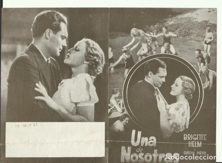 Cine: PTCC 108 UNA DE NOSOTRAS PROGRAMA DOBLE S.A.E.P. BRIGITTE HELM GUSTAV DIESSL - Foto 1