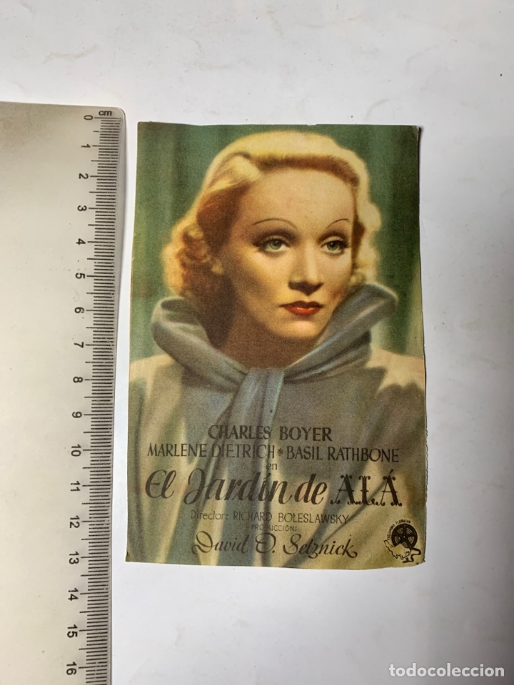 Cine: CINE. EL JARD&Iacute;N DE ALA. CHARLES BOYER, MARLEN DIETRICH. DIRECTOR RICHARD BOLESLAWSKY.