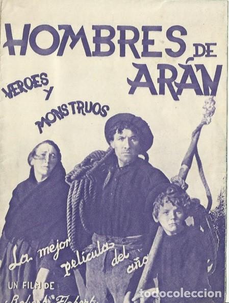 Cine: PTCC0 86 HOMBRES DE ARAN PROGRAMA DOBLE ATLANTIC ROBERT J. FLAHERTY - Foto 1